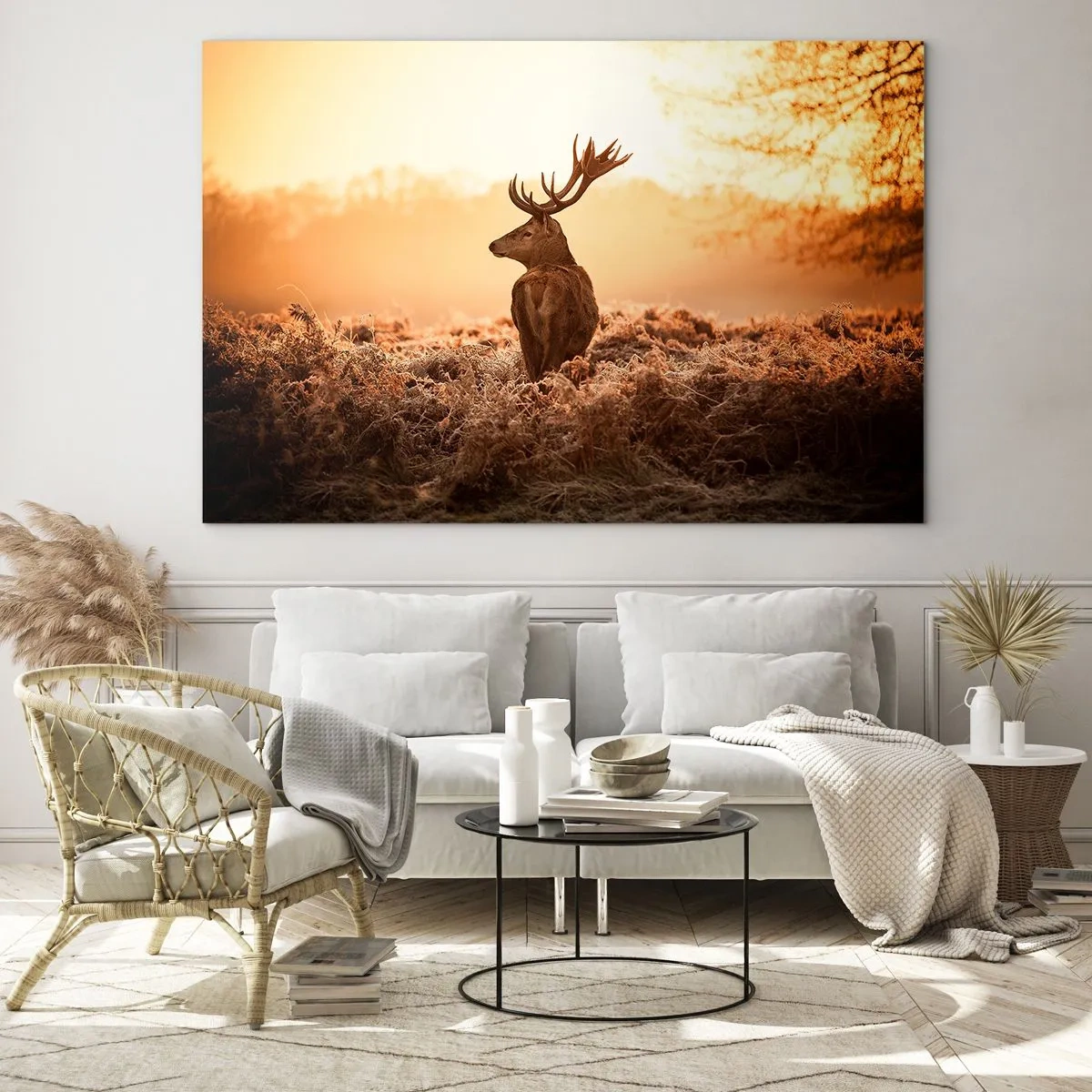 Billede på glas - Herre på godset - 120x80 cm