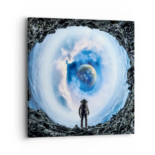 Lærredstryk - Billede på lærred - Ikke langt hjemmefra - 40x40 cm