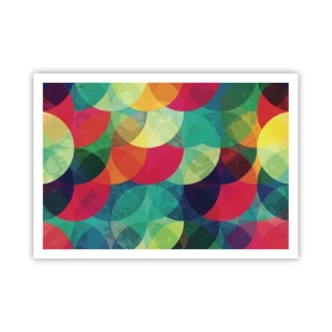 Plakat - Ind i regnbuens opstigning - 100x70 cm