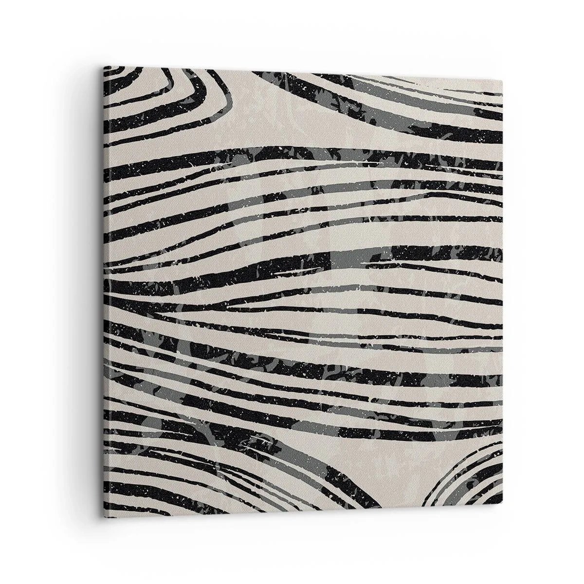 Lærredstryk - Billede på lærred - Et spild af linjer - 60x60 cm