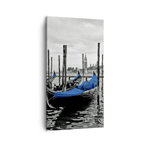 Lærredstryk - Billede på lærred - Eftertænksomt Venedig - 45x80 cm