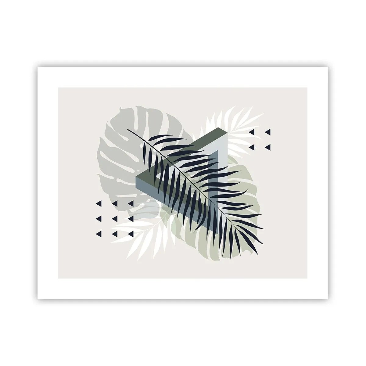 Plakat - Natur og geometri - to ordener? - 50x40 cm