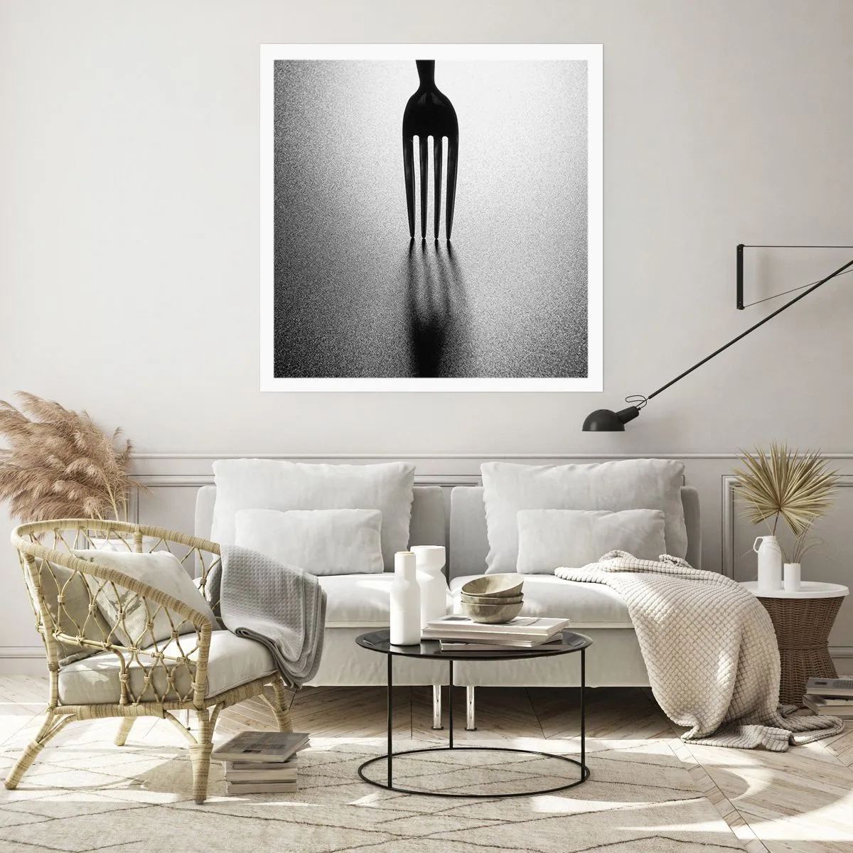 Plakat - Lys og skygge - 60x60 cm