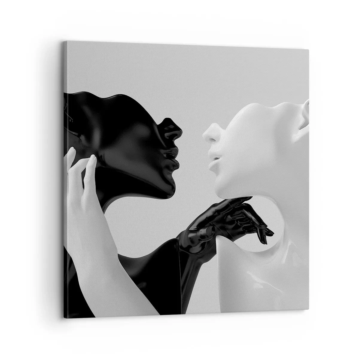 Lærredstryk - Billede på lærred - Tiltrækning - begær - 60x60 cm