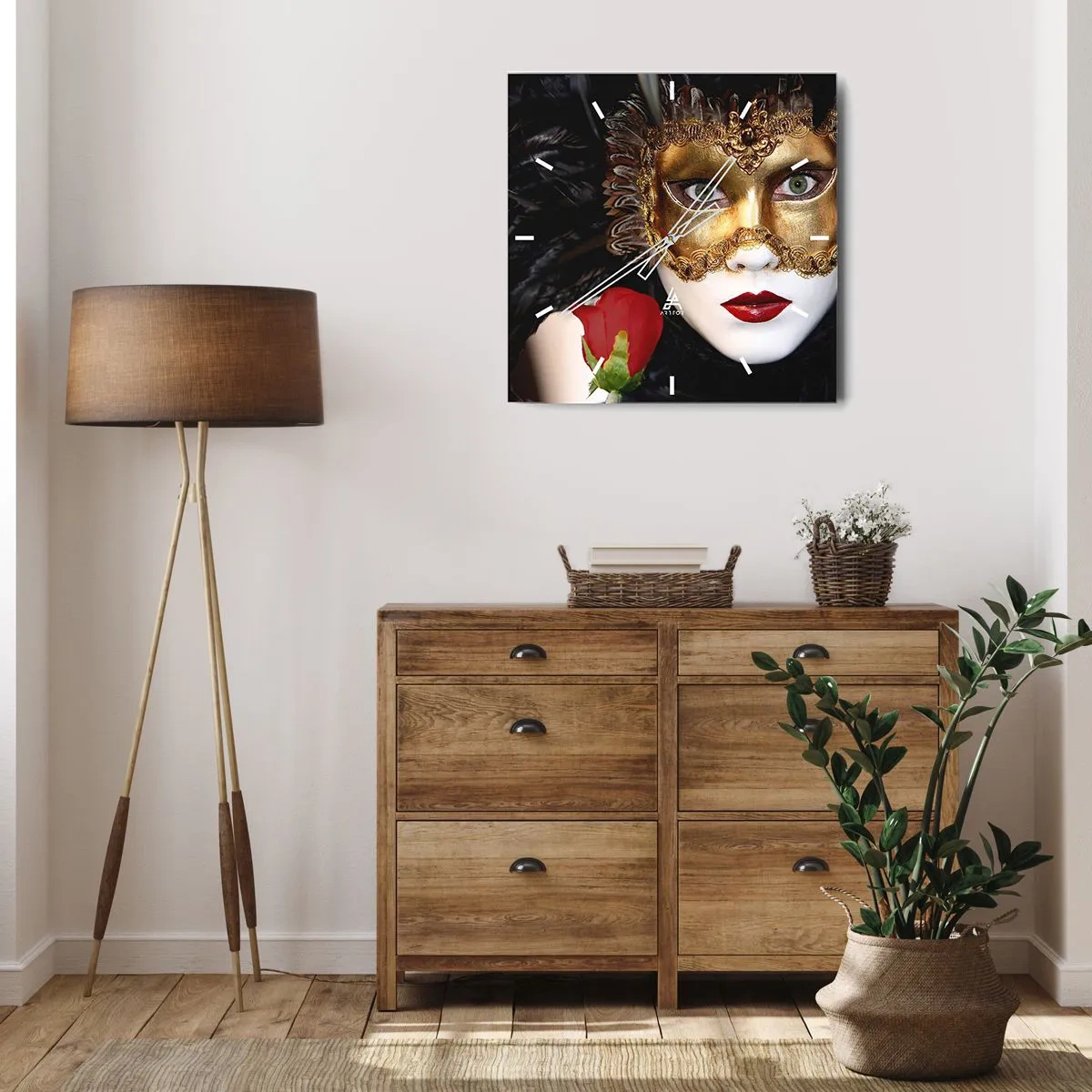 Vægur, Uret - Fordi livet er et stort bal - 40x40 cm