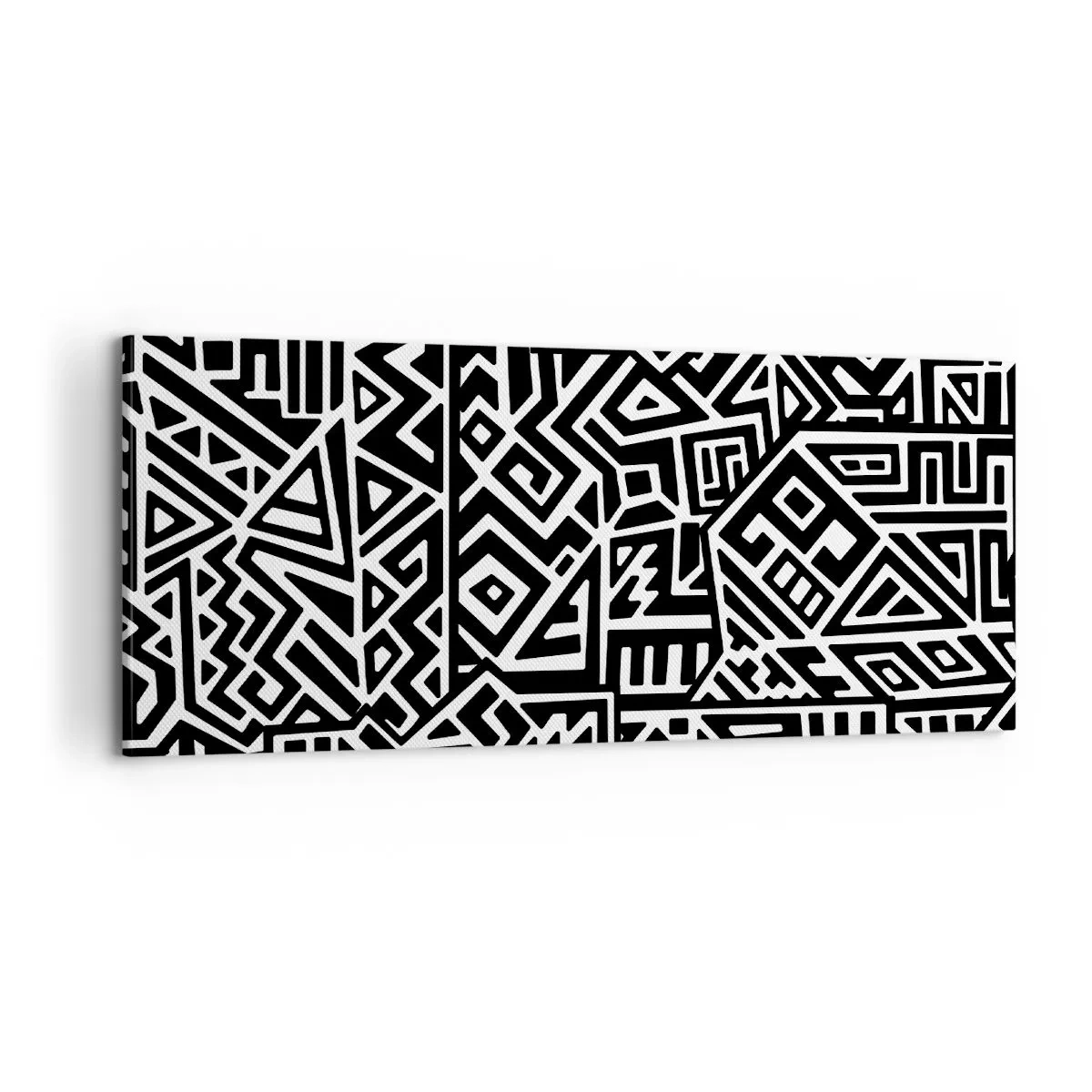 Lærredstryk - Billede på lærred - Præcolumbiansk sammensætning - 100x40 cm