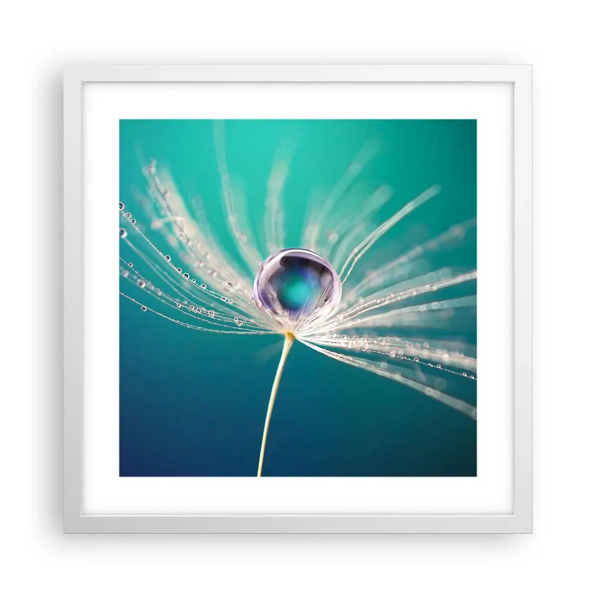 Plakat i hvid ramme - Mystisk øjeblik - 40x40 cm