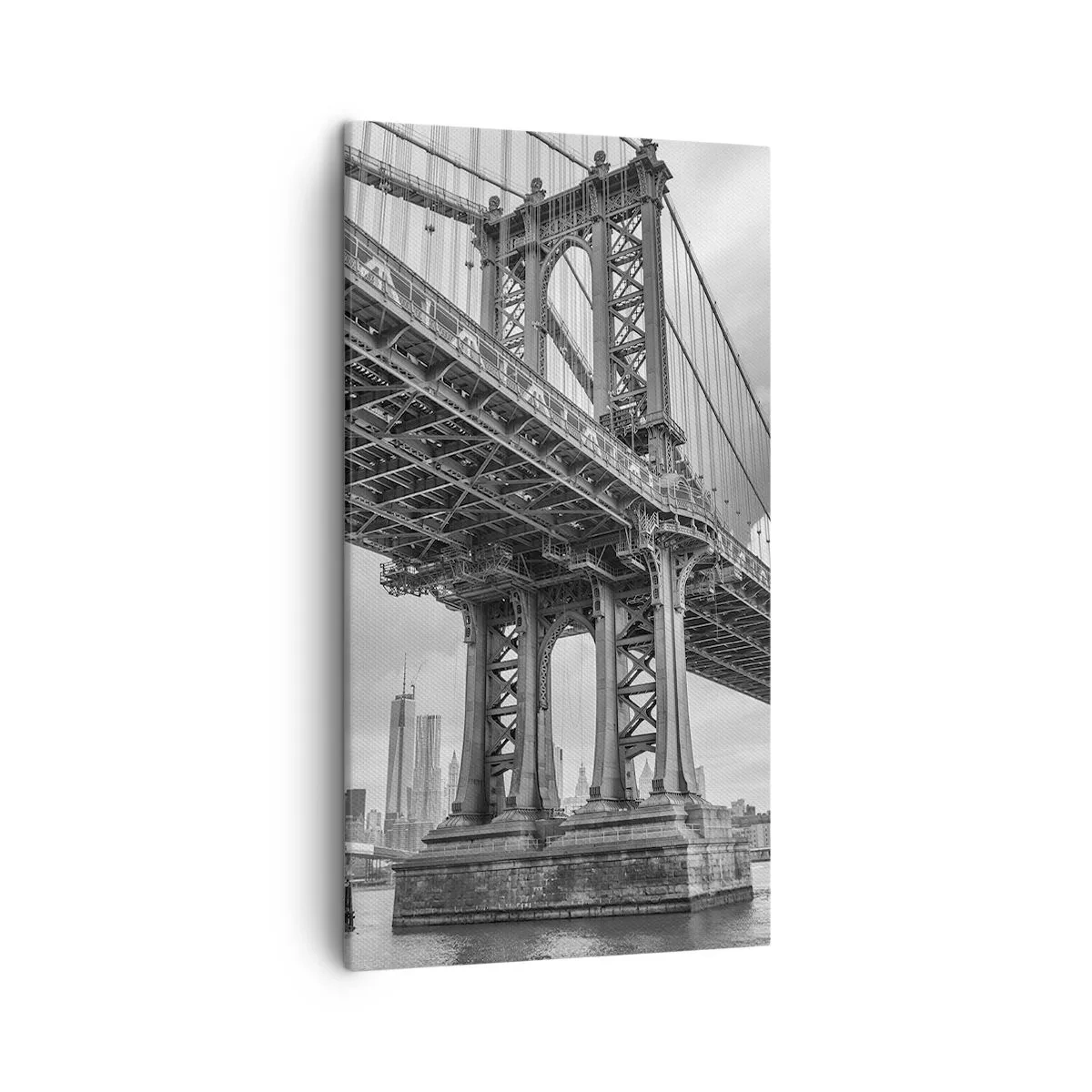 Lærredstryk - Billede på lærred - Til byens hjerte - 45x80 cm