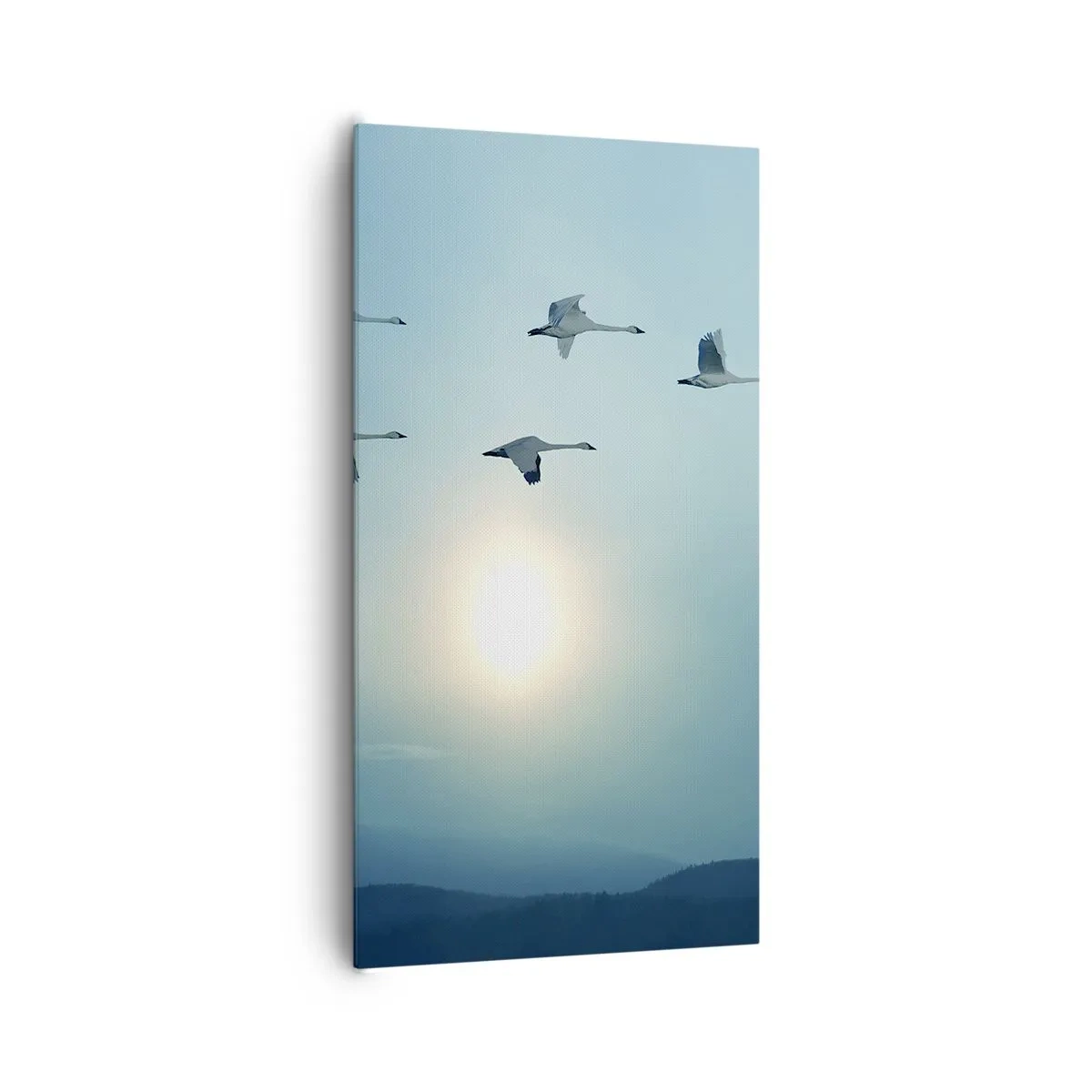 Lærredstryk - Billede på lærred - Farvel til sommeren for et år - 65x120 cm