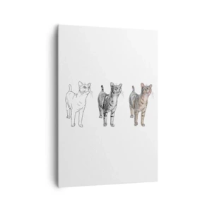 Lærredstryk - Billede på lærred - Tegneundervisning - 70x100 cm