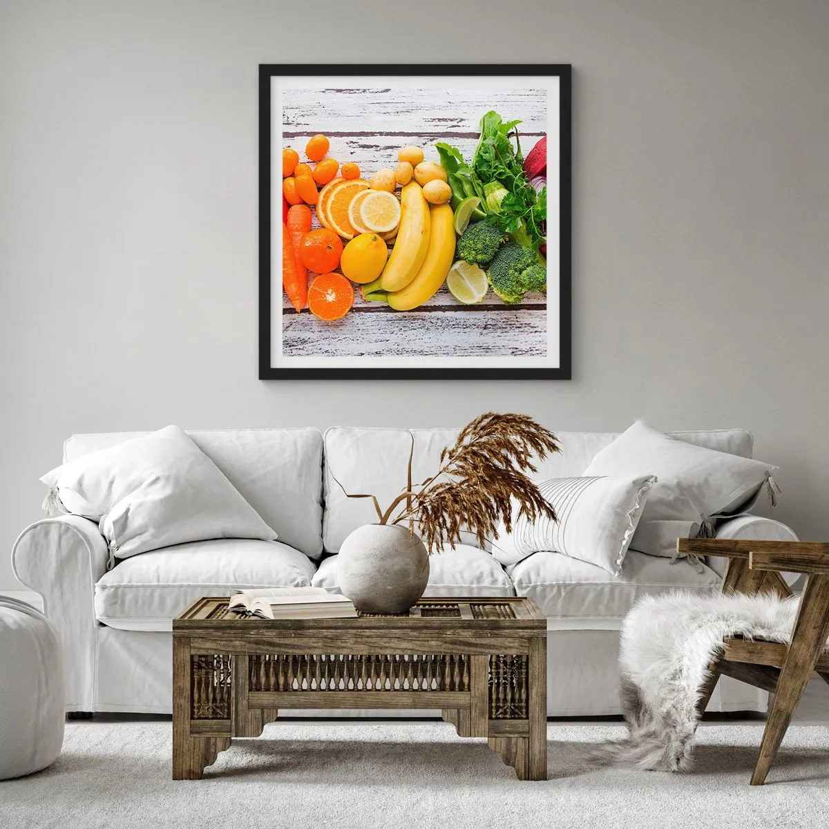 Plakat i sort ramme - Er det ikke nok? - 40x40 cm