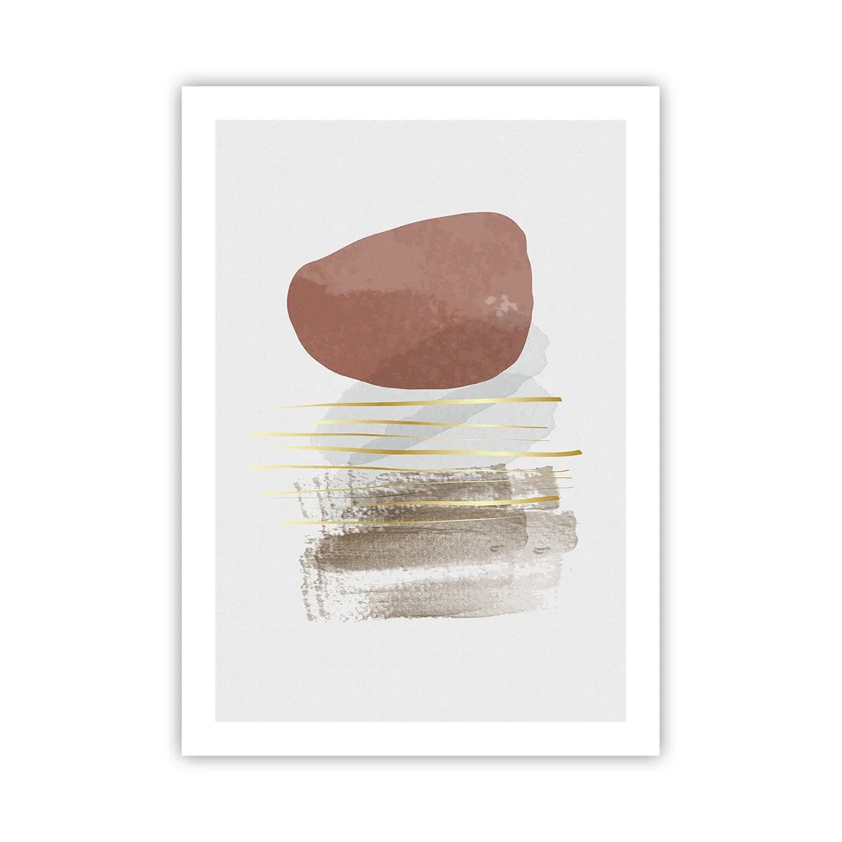 Plakat - Abstrakt kolonnade - 50x70 cm