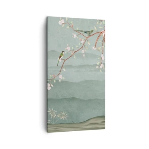 Lærredstryk - Billede på lærred - Forår, ah, det er dig - 45x80 cm