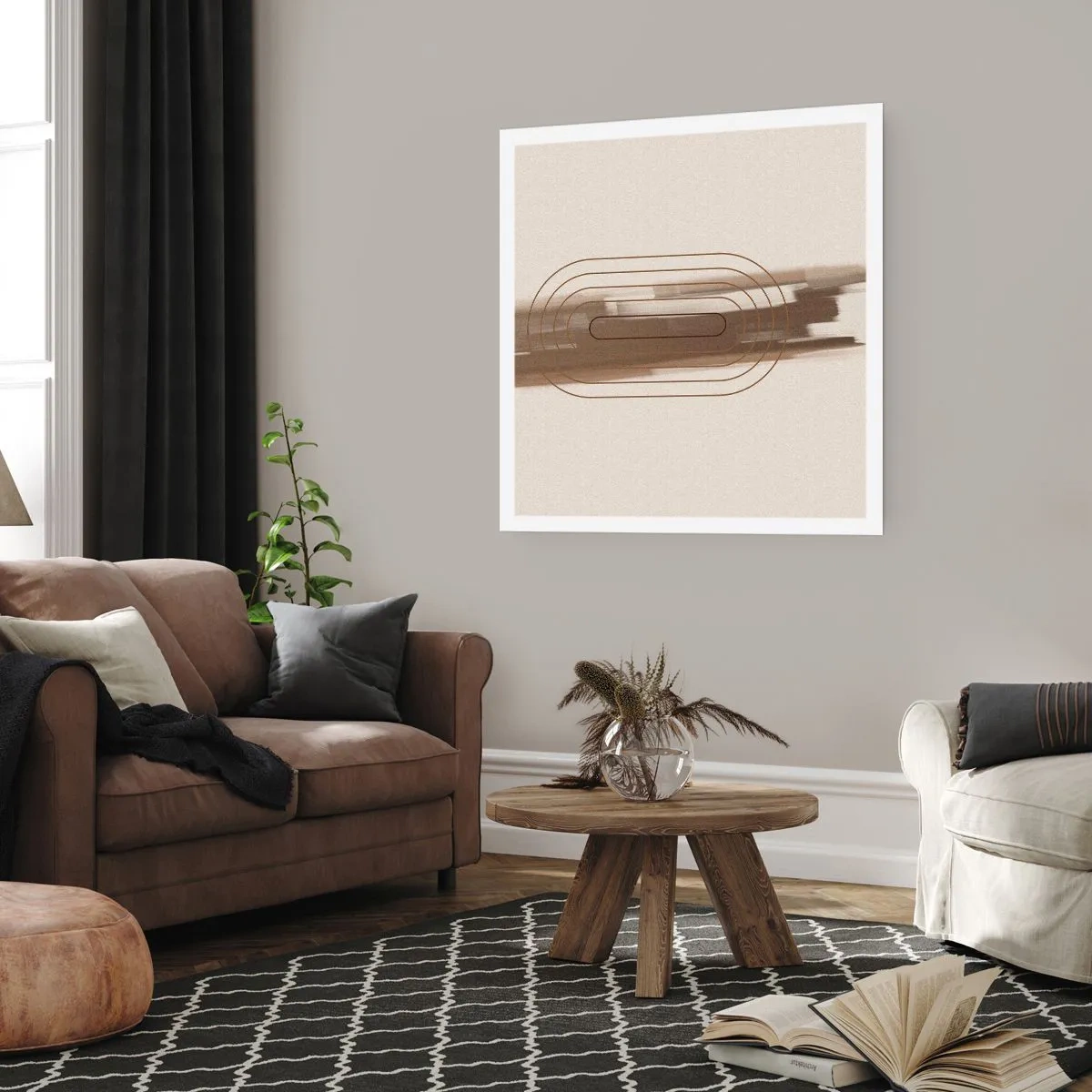 Plakat - Et pust af gråvejr - 50x50 cm