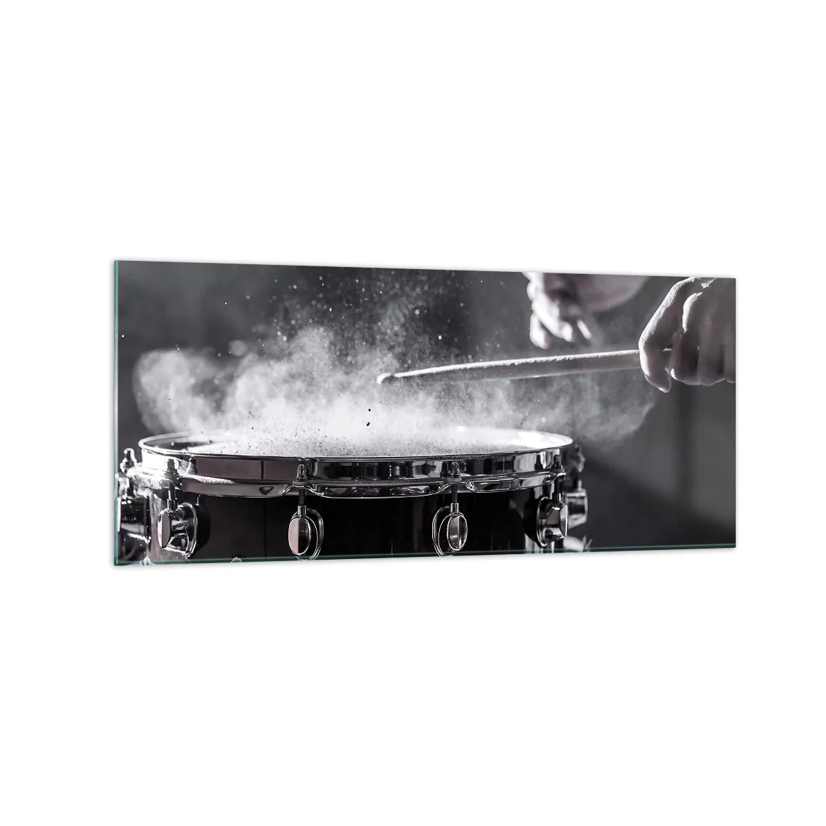Billede på glas - Musikkens puls - 120x50 cm