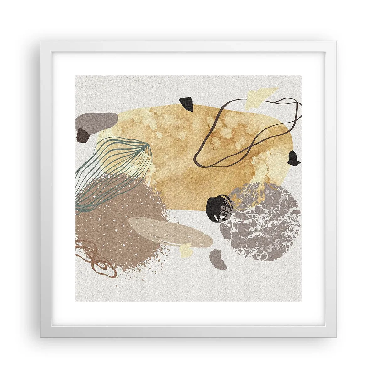 Plakat i hvid ramme - Anvendt plumkologi - 40x40 cm