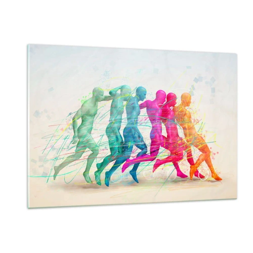 Billede på glas - Harmoni i bevægelse - 120x80 cm