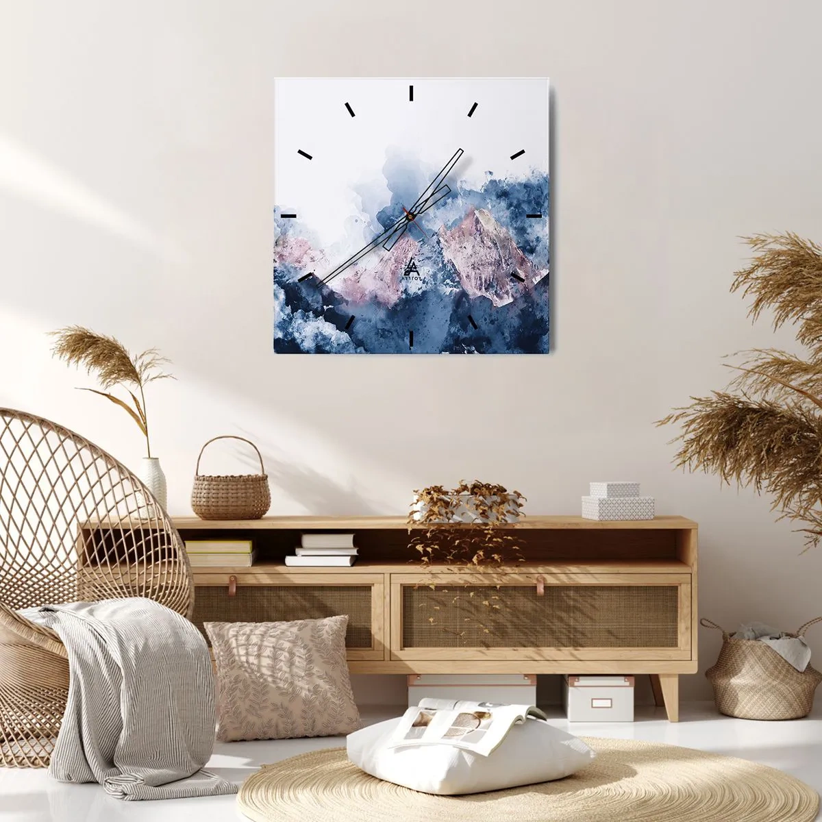 Vægur, Uret - Dette er toppene! - 30x30 cm