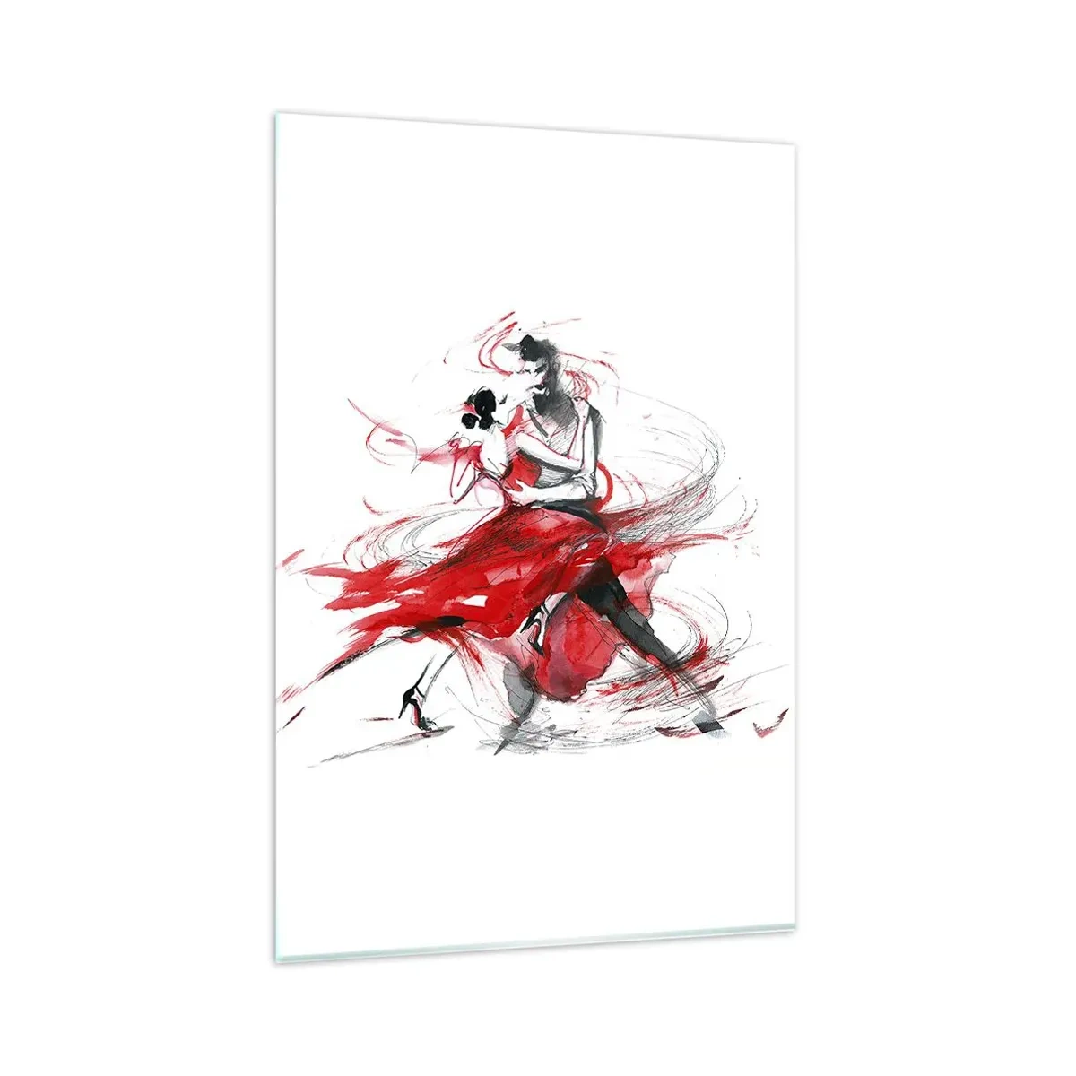 Billede på glas - Tango - passionens rytme - 80x120 cm