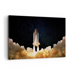 Lærredstryk - Billede på lærred - Ad astra! - 120x80 cm
