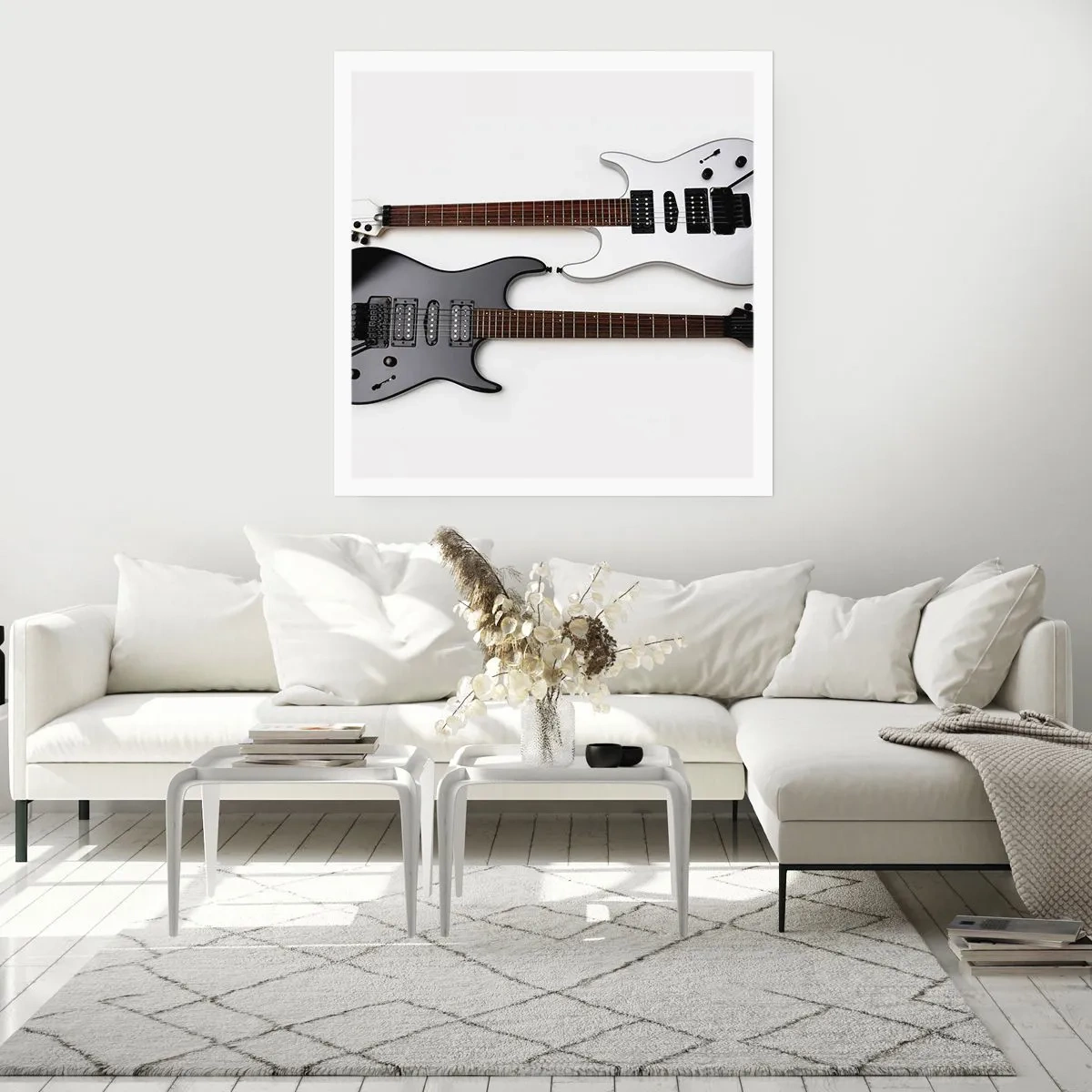 Plakat - Harmoni af former - 40x40 cm