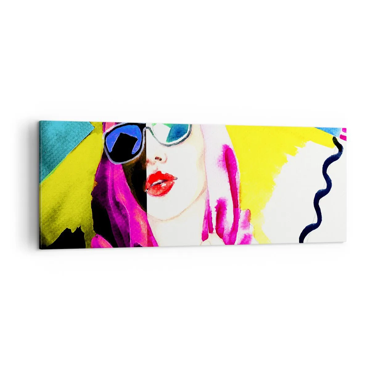Lærredstryk - Billede på lærred - Jeg er ikke hvid, og jeg er ikke sort - 140x50 cm