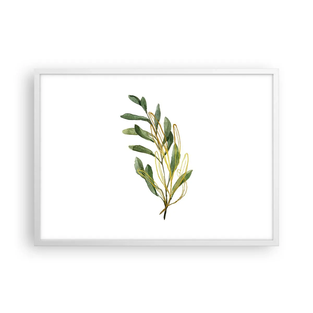 Plakat i hvid ramme - Alt, hvad der er godt - 70x50 cm