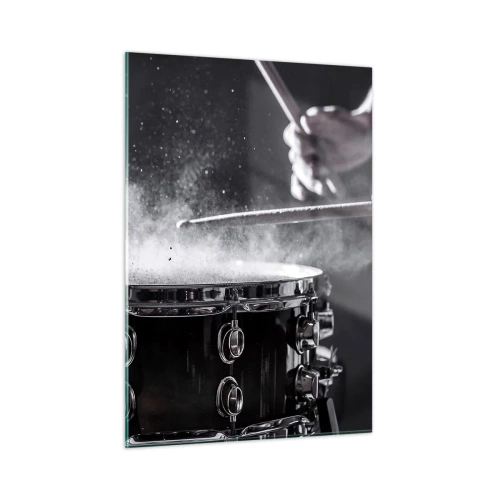 Billede på glas - Musikkens puls - 50x70 cm