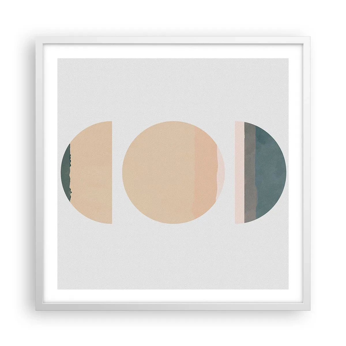 Plakat i hvid ramme - Hjul for hjul - 60x60 cm