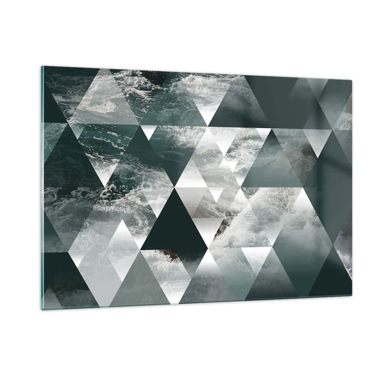 Billede på glas - Et krystalperspektiv - 120x80 cm