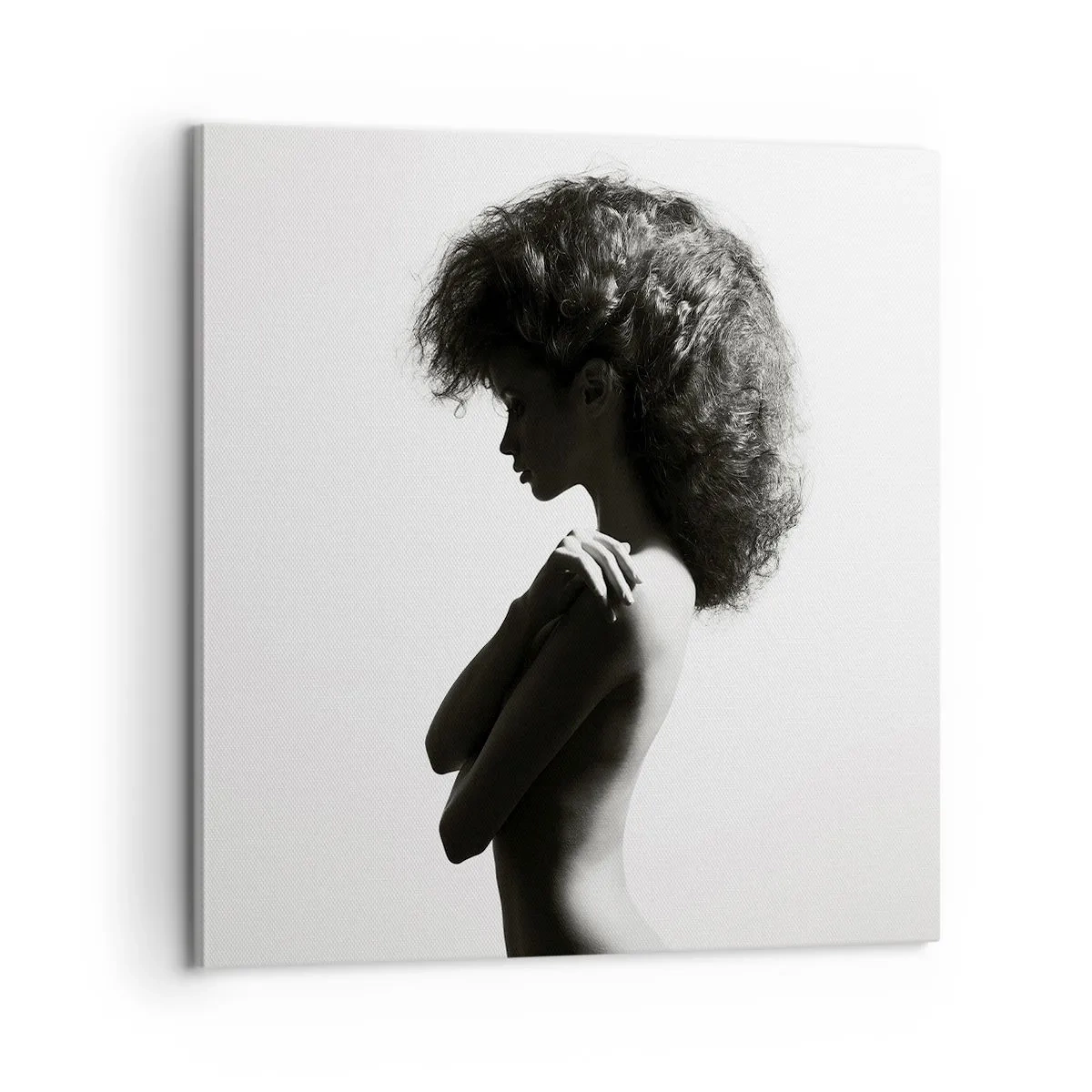 Lærredstryk - Billede på lærred - Som en blomst på en slank stilk - 60x60 cm