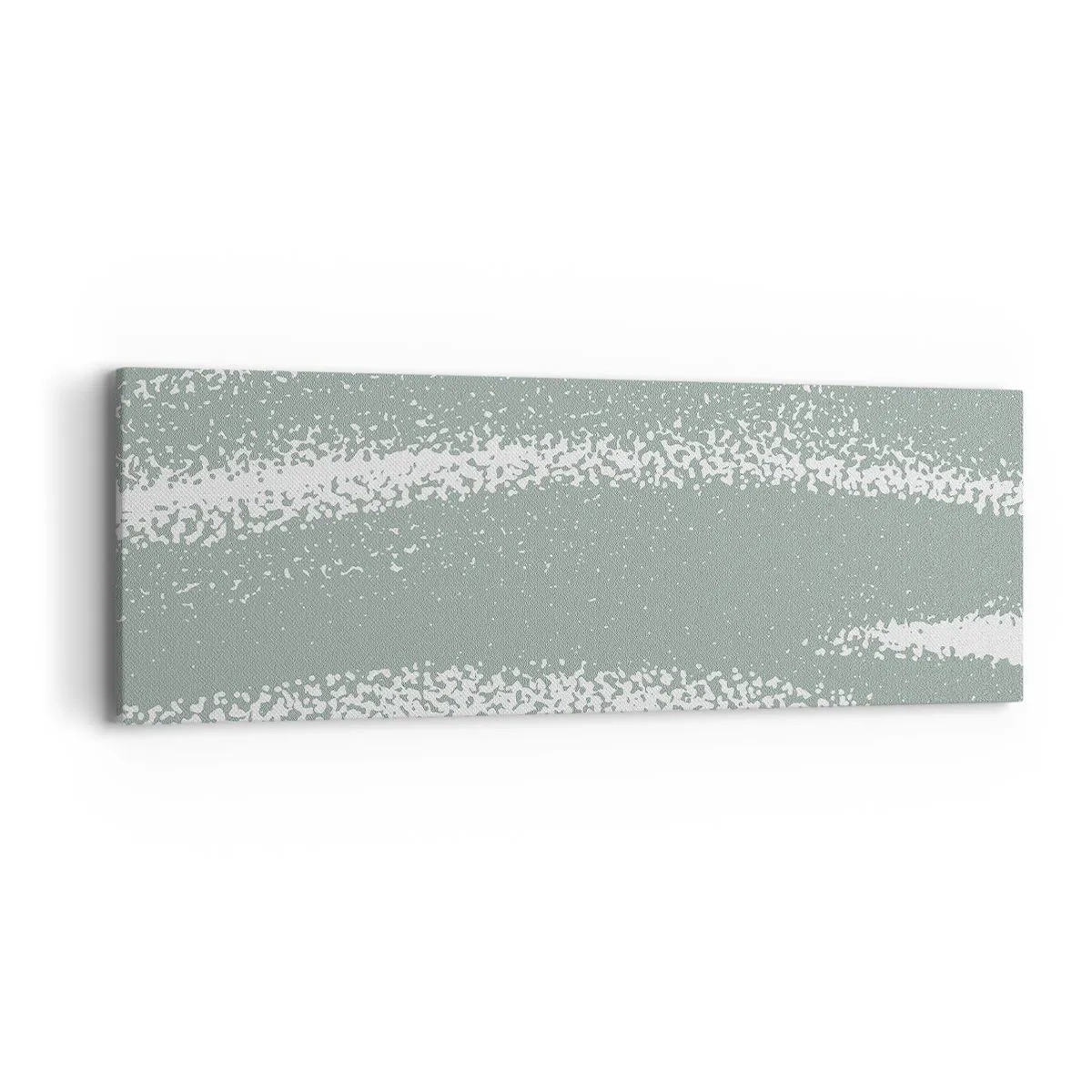 Lærredstryk - Billede på lærred - Abstraktion i vinterstemning - 90x30 cm