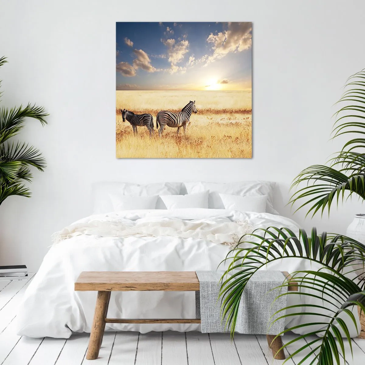 Lærredstryk - Billede på lærred - Gå væk, forstyrr ikke freden - 40x40 cm