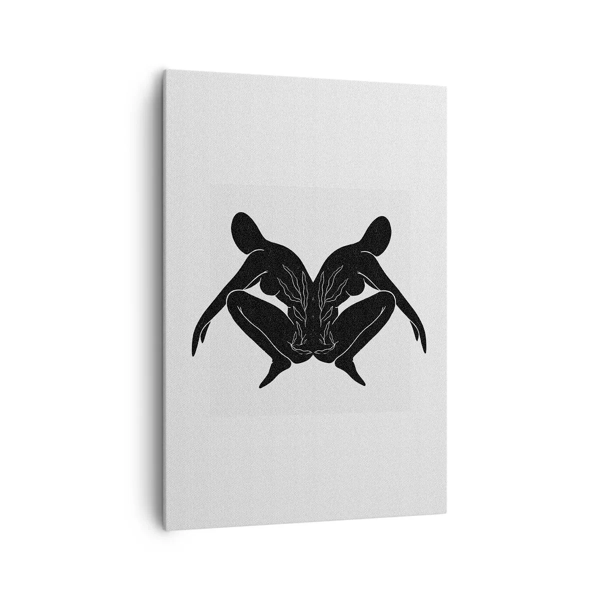 Lærredstryk - Billede på lærred - En delt sjæl - 70x100 cm