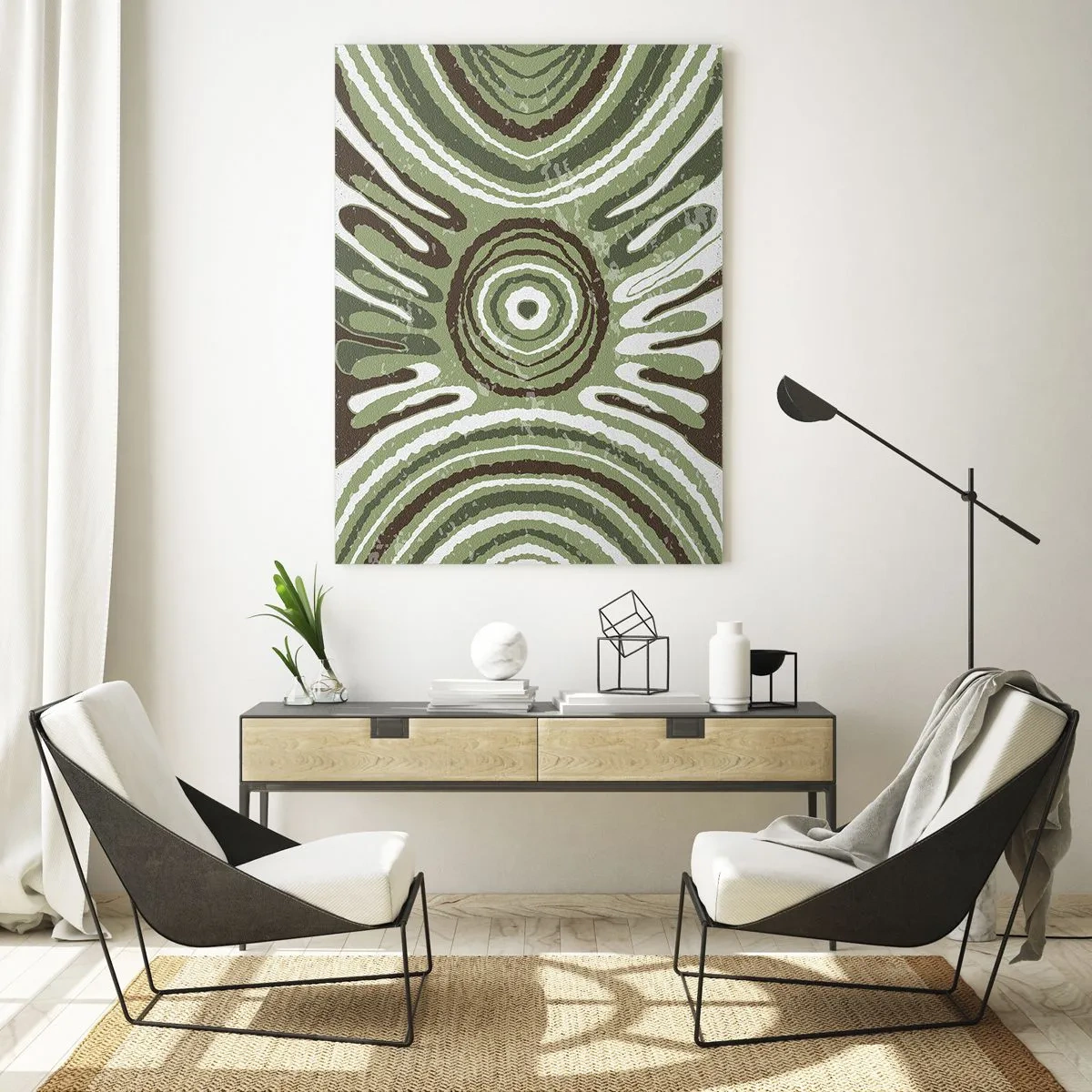Billede på glas - Eksplosion af følelser - 50x70 cm