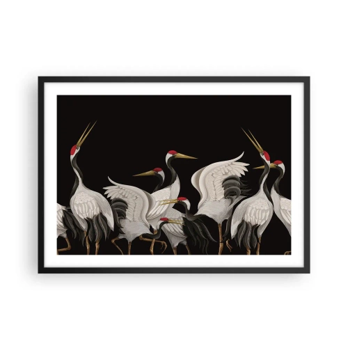 Plakat i sort ramme - Fugle anliggender - 70x50 cm