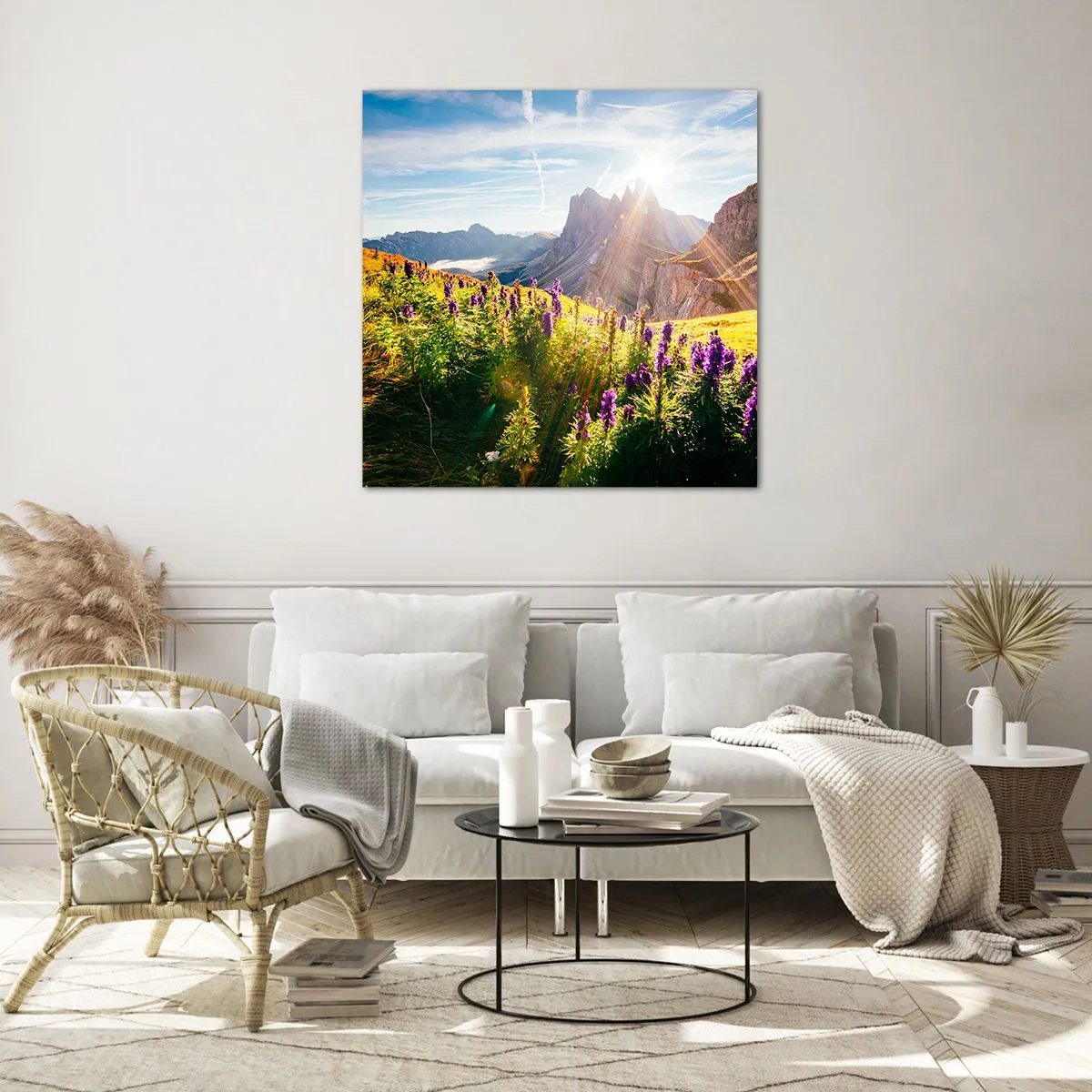 Billede på glas - Urternes hemmelige liv - 30x30 cm