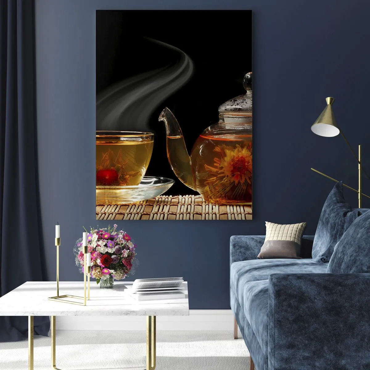 Billede på glas - Magien og kunsten at brygge te - 70x100 cm
