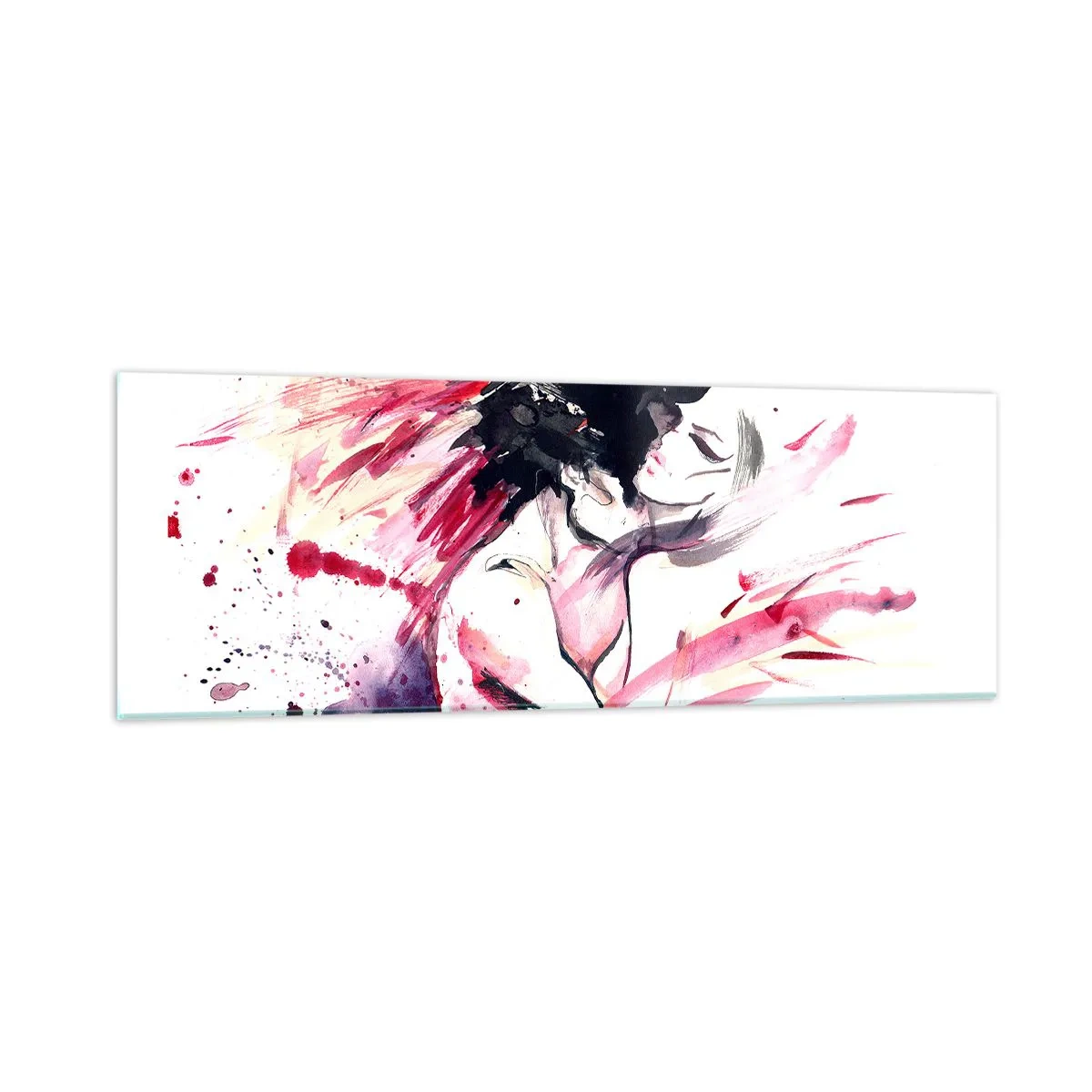 Billede på glas - Kærlighedsopfyldelse - 90x30 cm