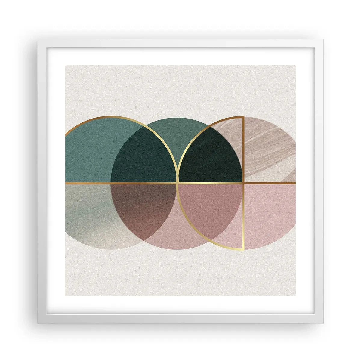 Plakat i hvid ramme - Hjul for hjul… - 50x50 cm