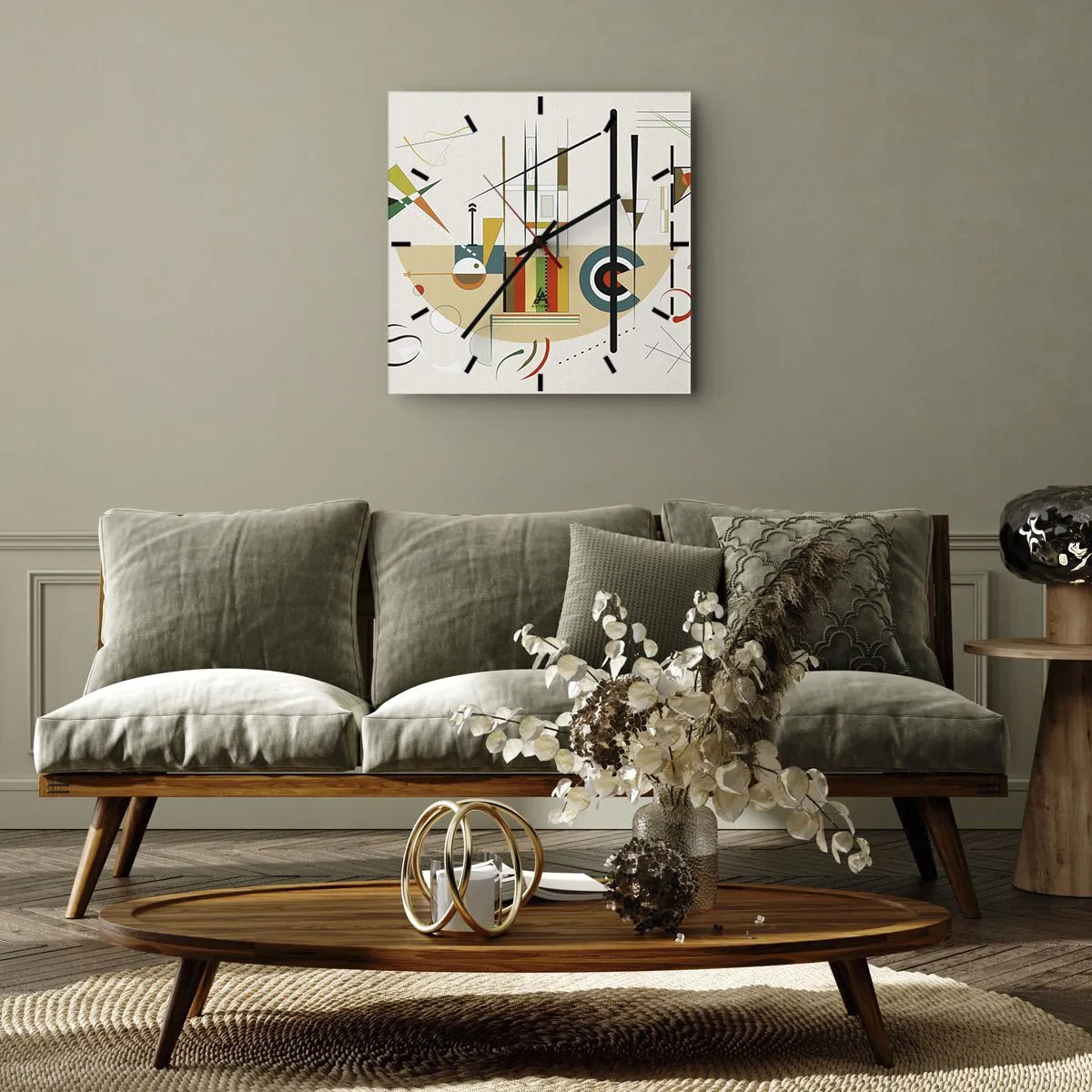 Vægur, Uret - Og verden griner - 40x40 cm
