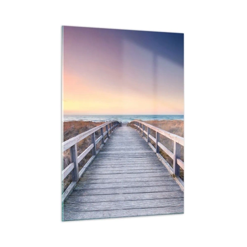 Billede på glas - Baltisk aften aura - 50x70 cm
