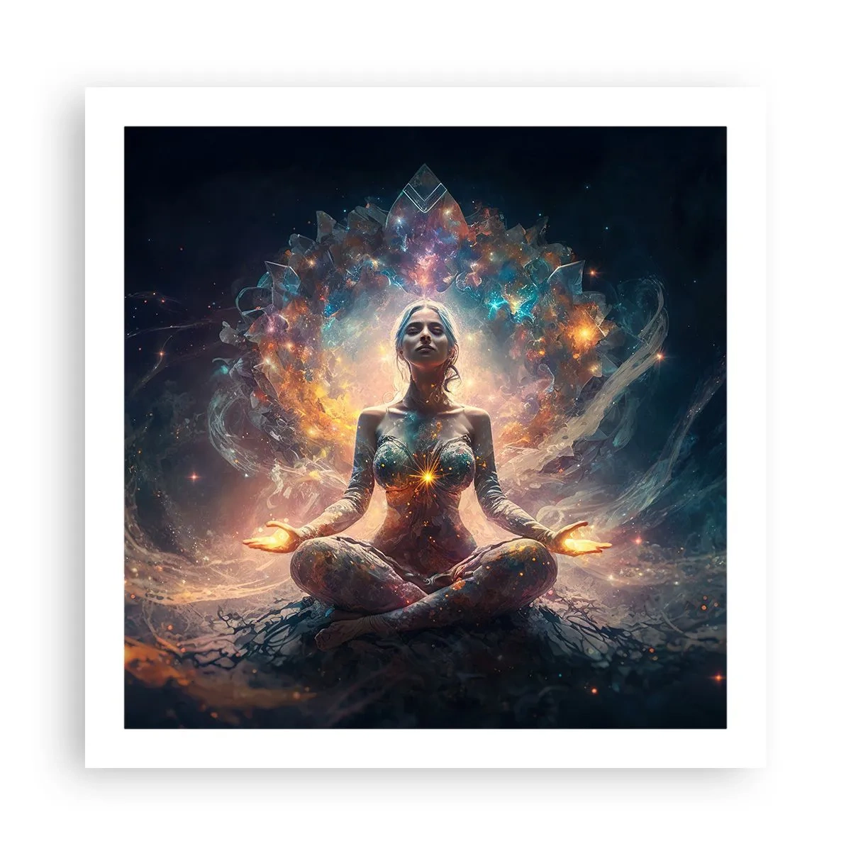 Plakat - Flow af god energi - 60x60 cm