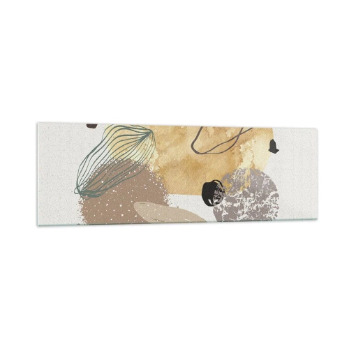 Billede på glas - Anvendt plumkologi - 160x50 cm