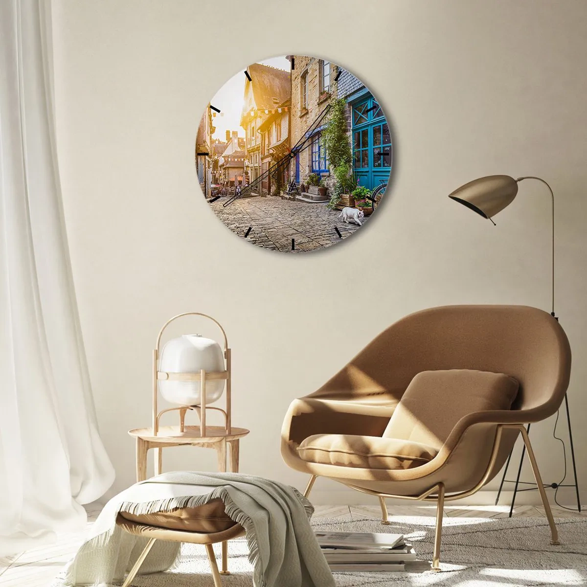 Vægur, Uret - Byens hvide spøgelse - 40x40 cm