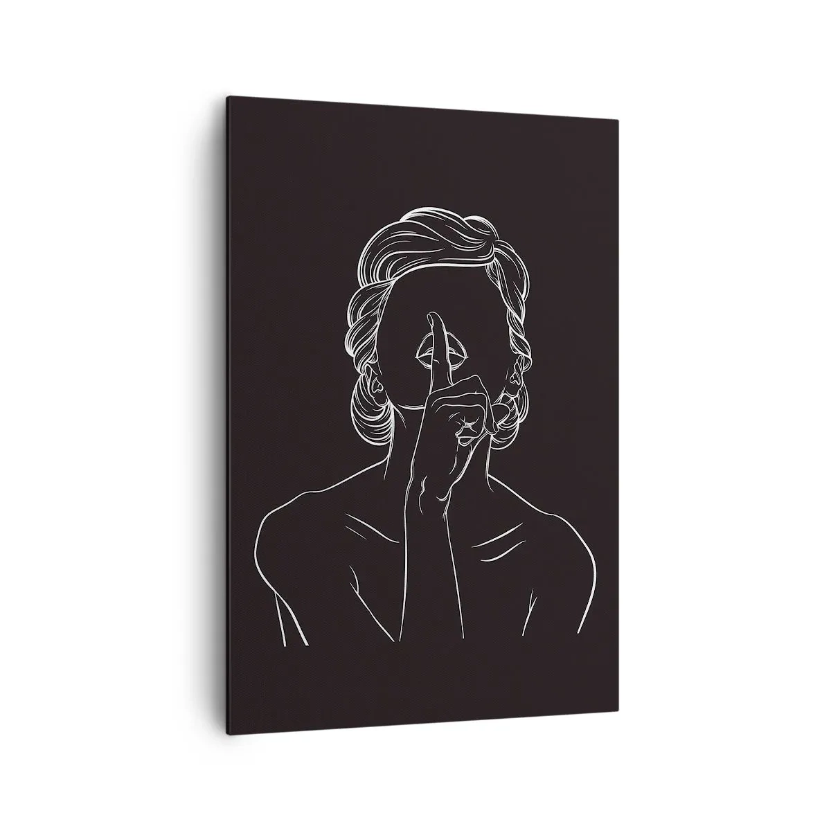 Lærredstryk - Billede på lærred - Skønhed blomstrer i stilhed - 70x100 cm