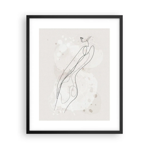 Plakat i sort ramme - At forvilde sig med blikket - 40x50 cm