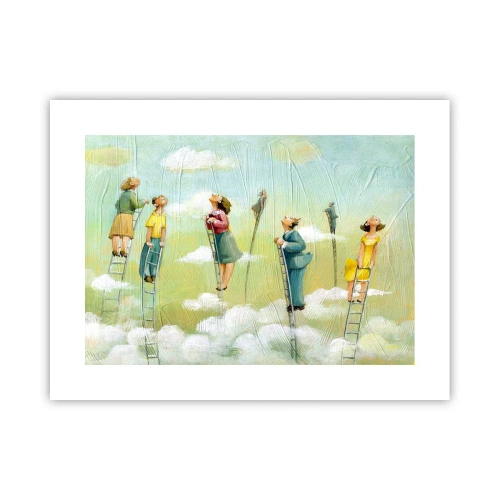 Plakat - Bag din drøm - 40x30 cm