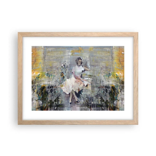 Plakat i ramme af lyst egetræ - Klassisk og moderne - 40x30 cm