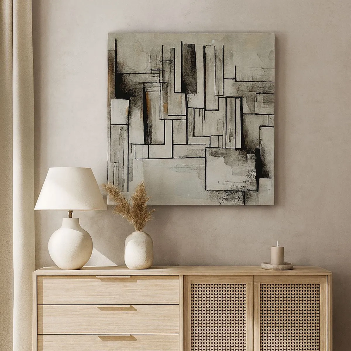 Lærredstryk - Billede på lærred - Enkelthedens kraft - 30x30 cm